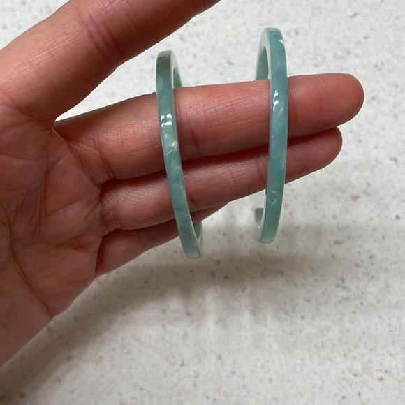 Turquoise Hoop Earrings - Picture 4 of 4